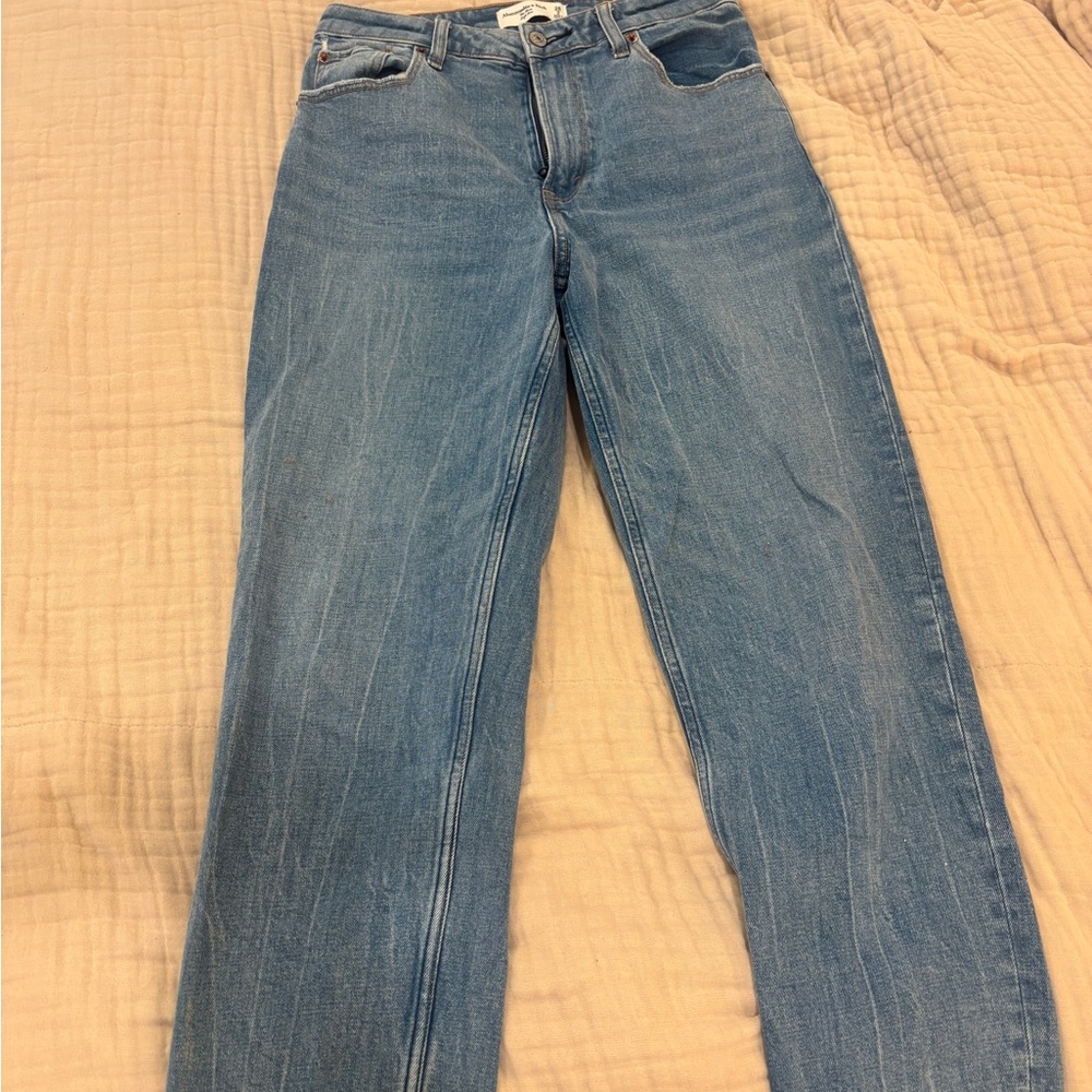 Abercrombie & Fitch Blue Straight Leg Jeans